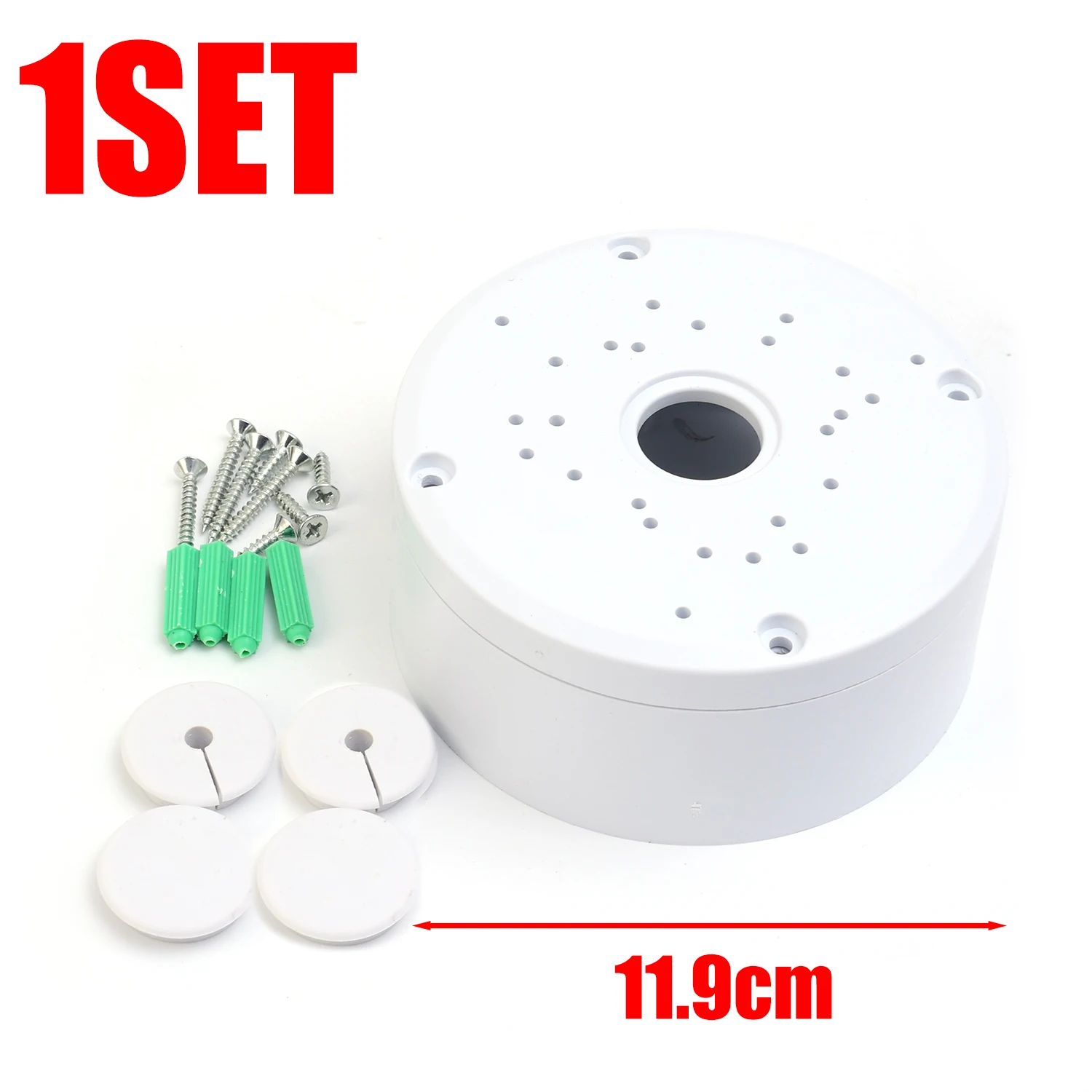 Waterproof Junction Box for CCTV Camera Bracket Junction Boxes Cable Deep Base Camera Mount Bracket Rounds Support Deep Base: PURPLE