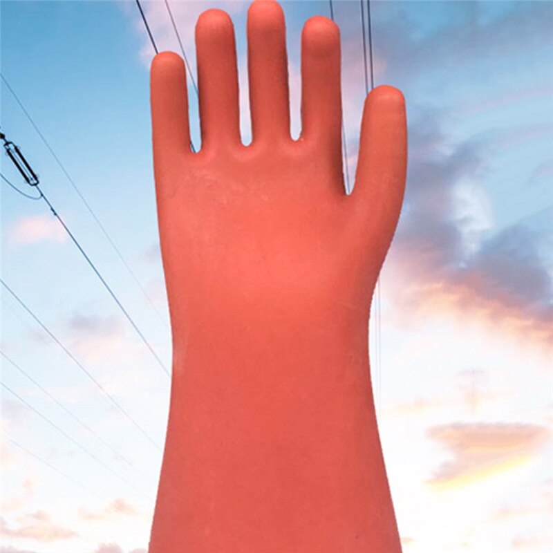 Rubber Electrician Safety Glove 1 Pair Anti-electricity Protect High Voltage Electrical Insulating Gloves