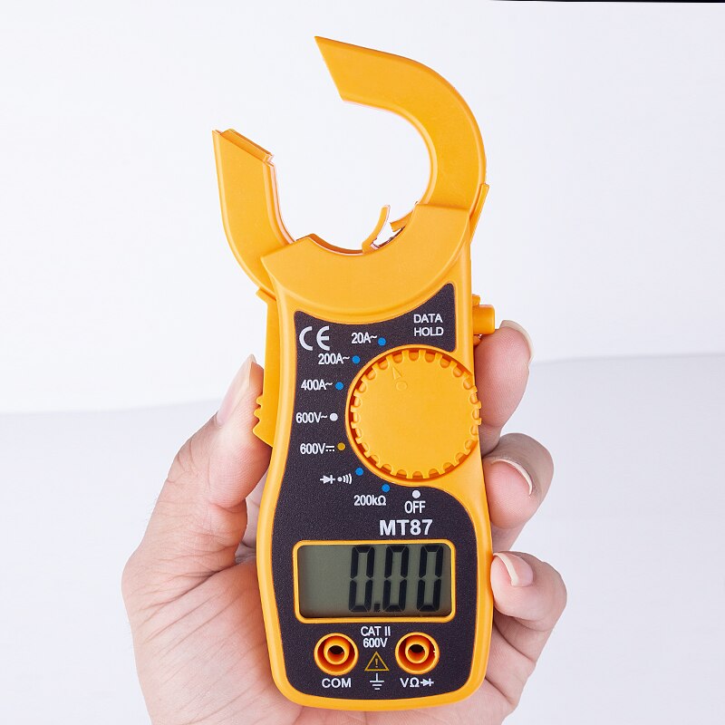 MT-87 Mini Multimeter Digital ohmmeter ammeter voltmeter Digital Diode measurement Clamp Multi meter With Bag Wires