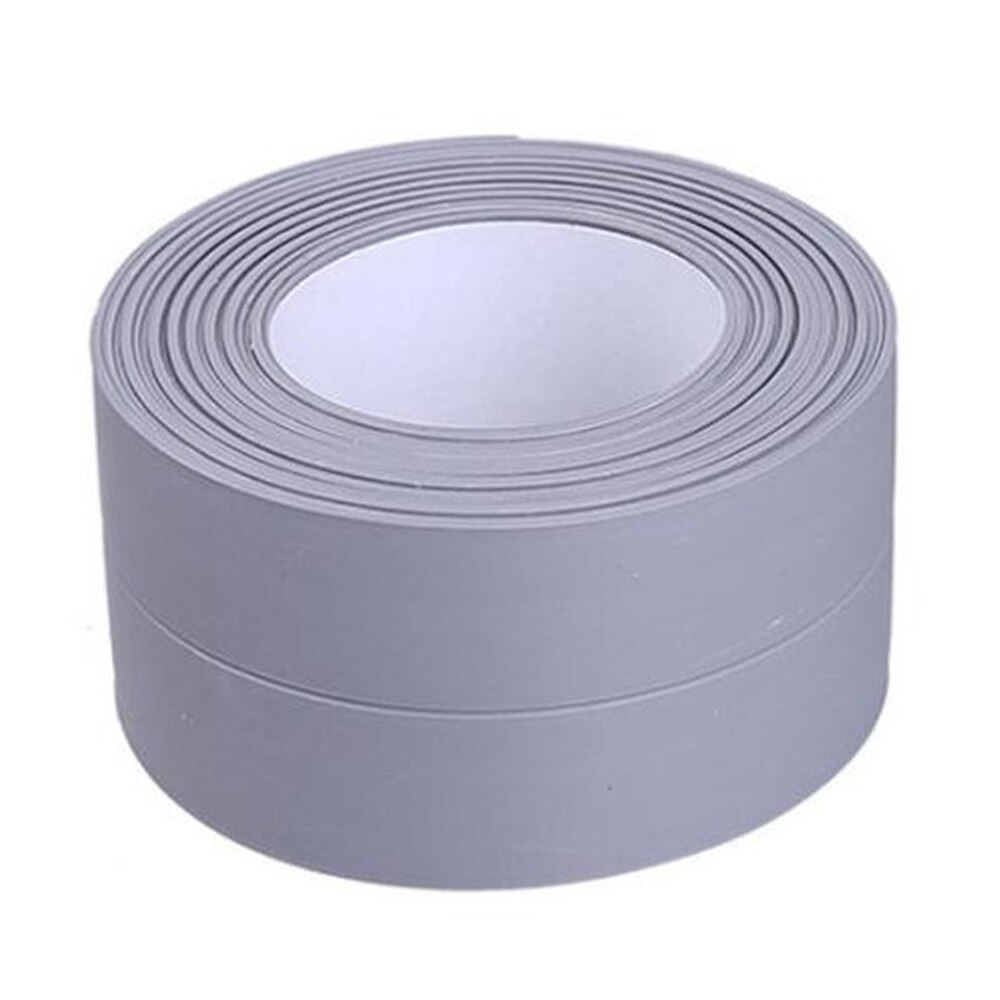 Waterproof Tape Strip Kitchen Sink Paste Gap Beauty Seam Bathroom Toilet Paste Mold Tape Super Adhesive Silicone Stickers: Type B Grey / Small 3.2mx2.2cm