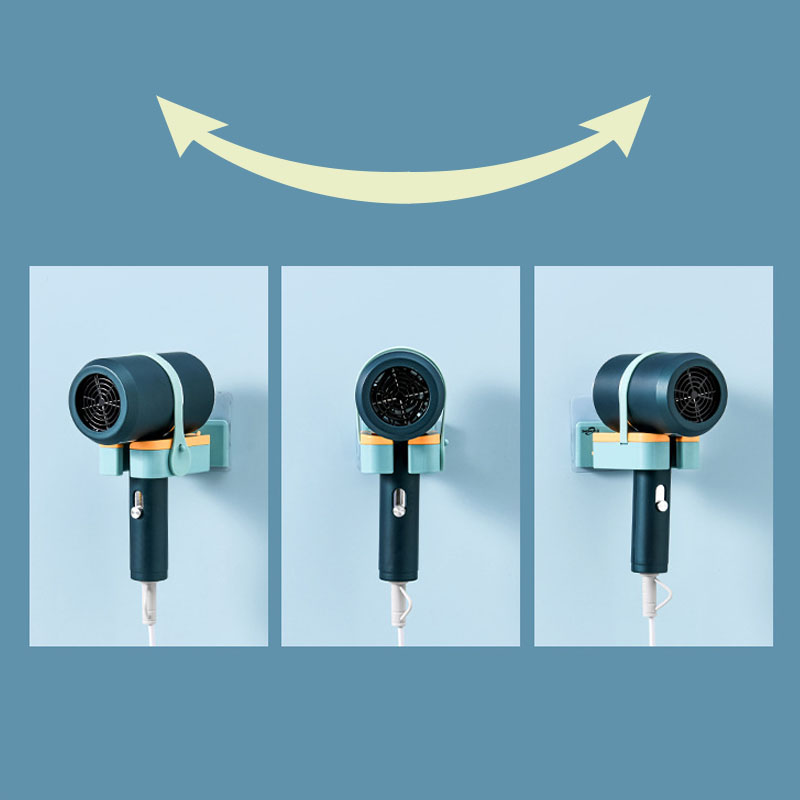 Draaibare Föhn Rack Gratis Ponsen Huishoudelijke Badkamer Accessoires Opslag Muur Gemonteerde 180 Graden Rotatie Gratis Handen