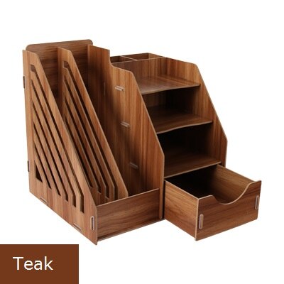 pink desk accessories stationery organizer file tray magazine makeup pencil holder office school organize: Red