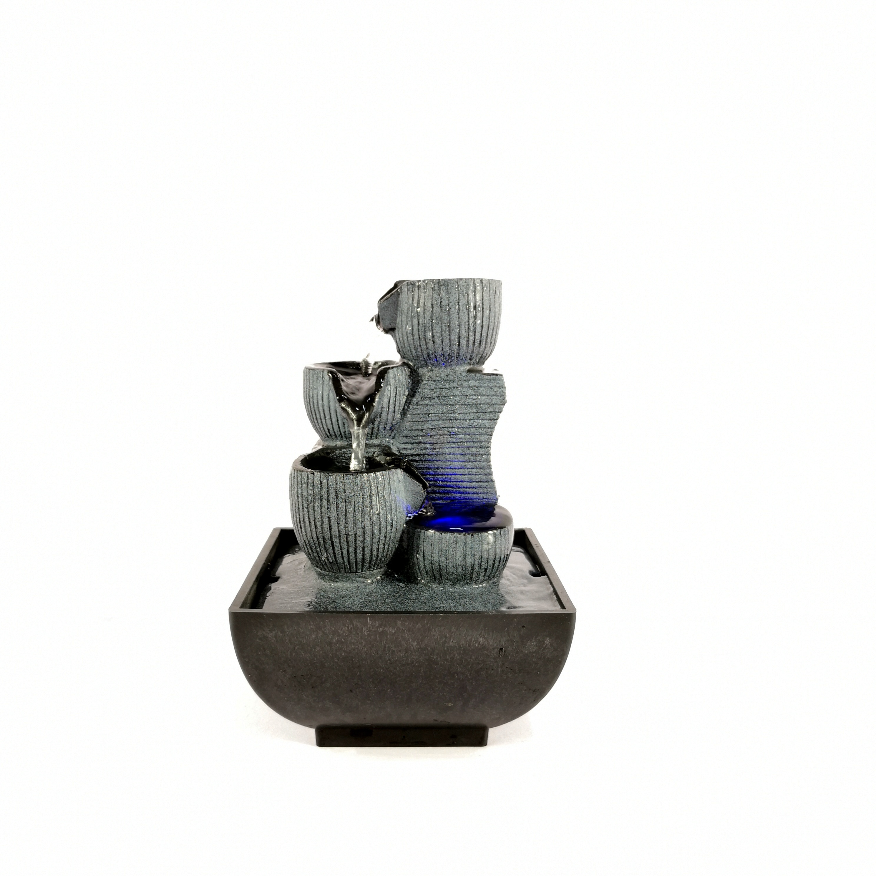 Schreibtisch Wasser Brunnen drinnen Dekoration Tragbare Tabletop Dekorative Wasserfall Bausatz Beruhigende Entspannung Zen Meditation Umgebungs