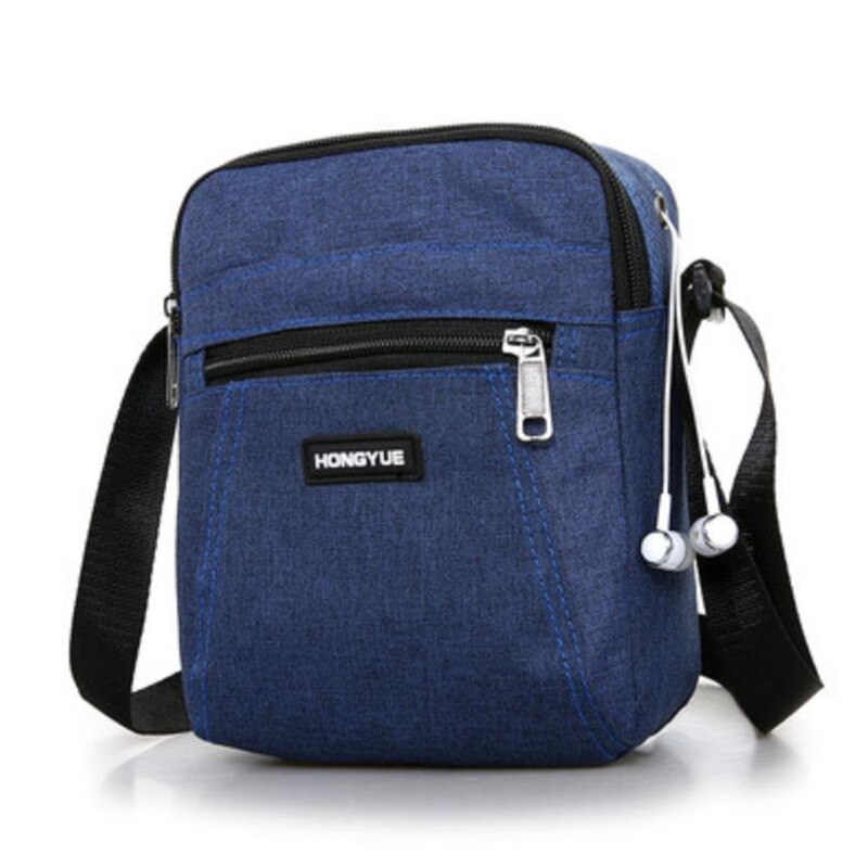 Men's Messenger Bag Crossbody Shoulder Bags Travel Bag Man Purse Small Sling Pack for Work Business: Blue