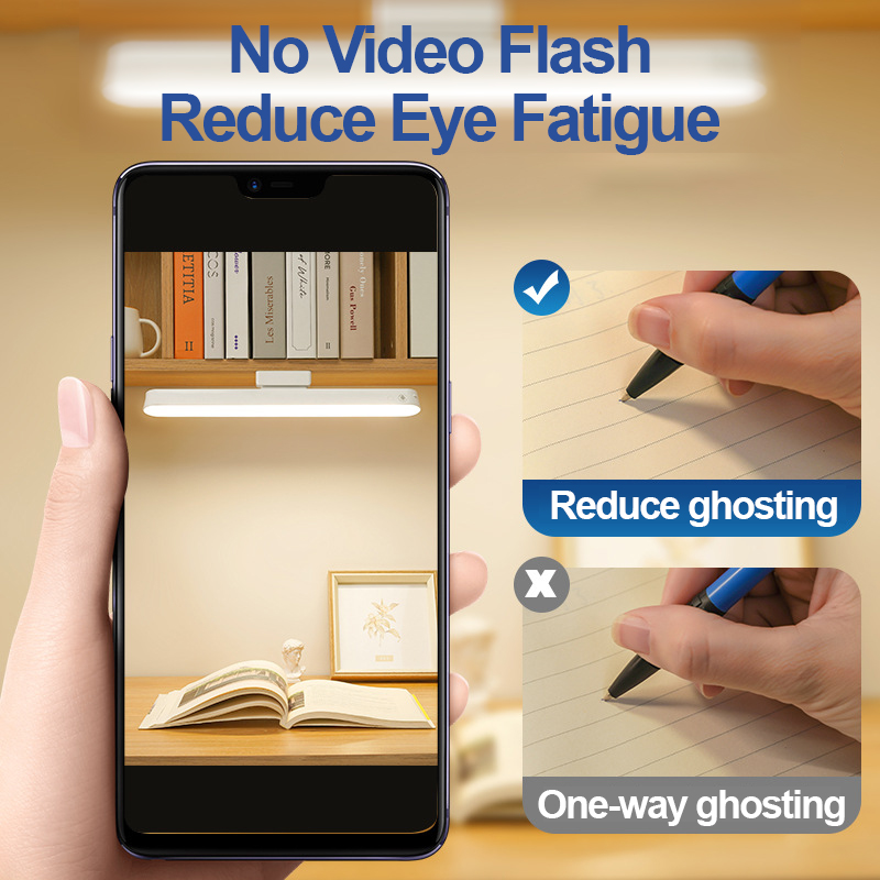 Tafellamp Led Light Bureaulamp Lezen Studie Kantoor Slaapkamer Night Lamp Oplaadbare Traploos Dimmen Nachtkastje Lamp