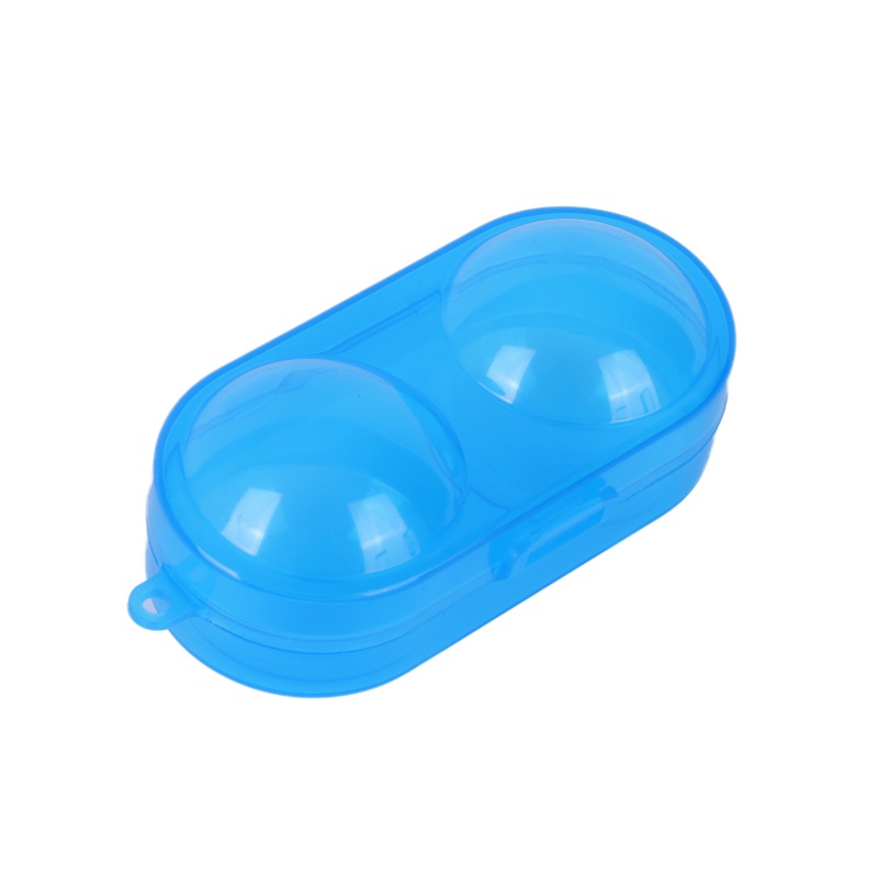 Portable Table Tennis Container For 2 Ping Pong Balls Box PP Plastic Key Chain Tool Ping Pong Storage Case Sports Training