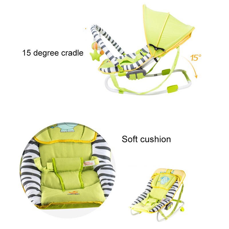 Multi-fonction bébé bascule videur -né enfant en bas âge musique dormir bébé balançoire chaise avec musique 0-18month