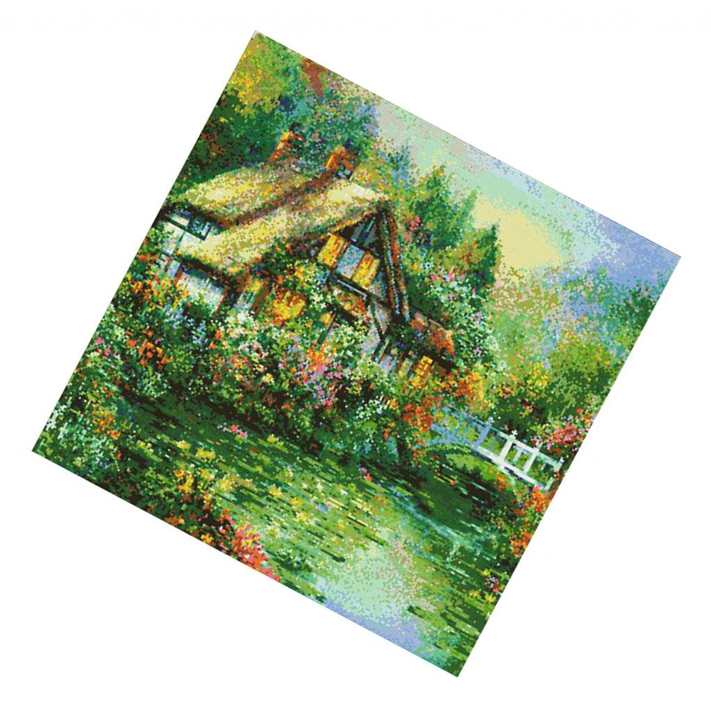Landscape Cross Stitch Stamped Kits 11CT Pre-Printed Cross-Stitching Starter