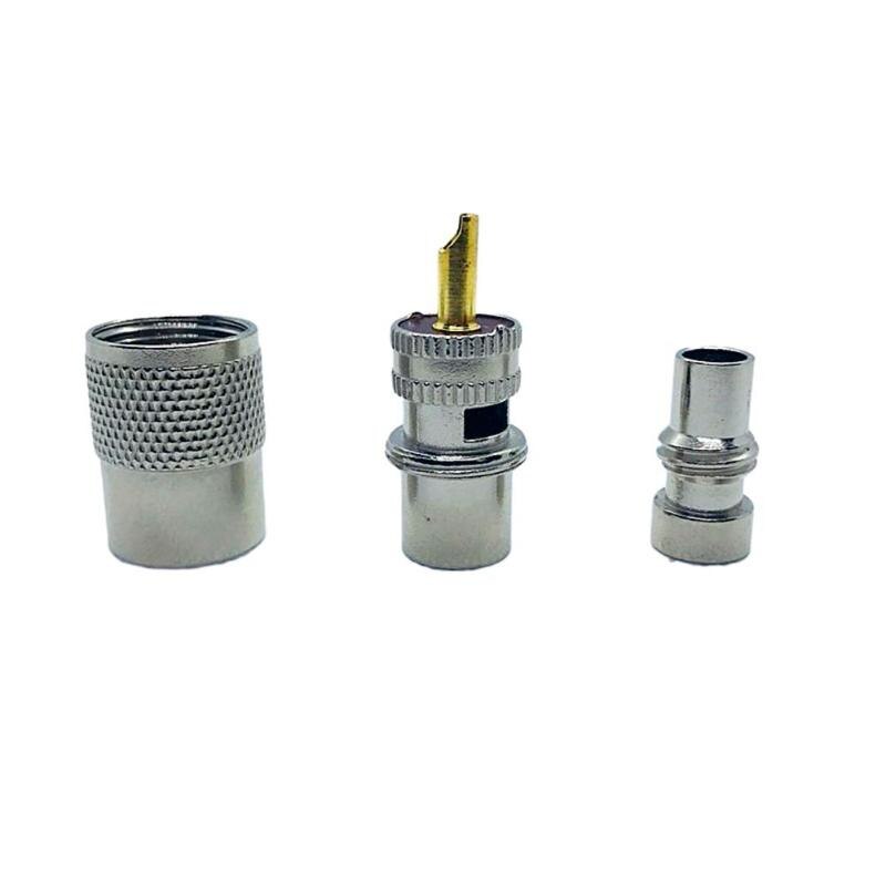 10 pces uhf pl259 macho torção-em conectores rg8 rg58 rf coaxial antena cabo cabo adaptador plug
