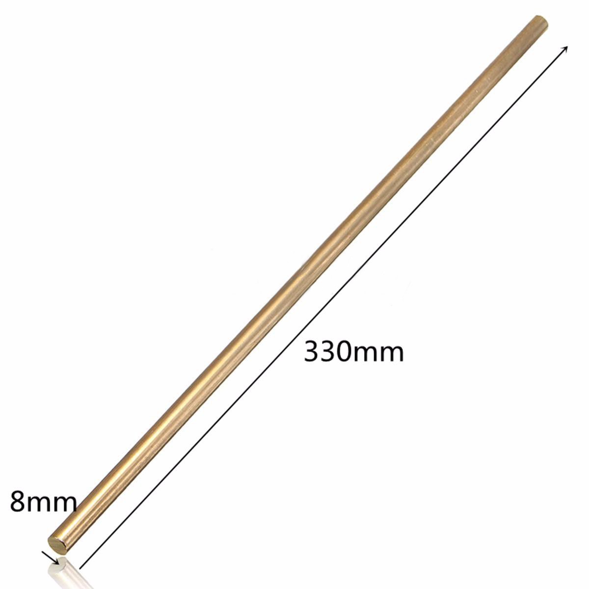 4/6/8/10/12mm DIY Hardware Messing Runde Bar Stange Rund Draht Rohr Modellbau: 8Mm / 100mm