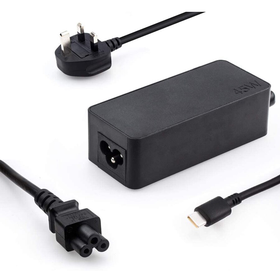 USB-C AC Charger for Lenovo ThinkPad T480 T480S X280 T590 L390 Lenovo Chromebook C330 S330 100e 300e Laptop Power Adapter Cord: Default Title