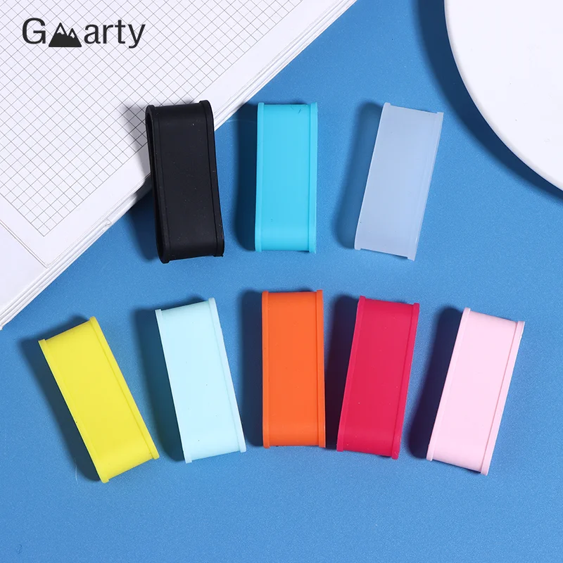 4Pcs Silicone Tennis Racket Grip Ring Handle Closure Rubber Sweat-absorbing Band Elastic Fixed Stretchable Tennis Accessories
