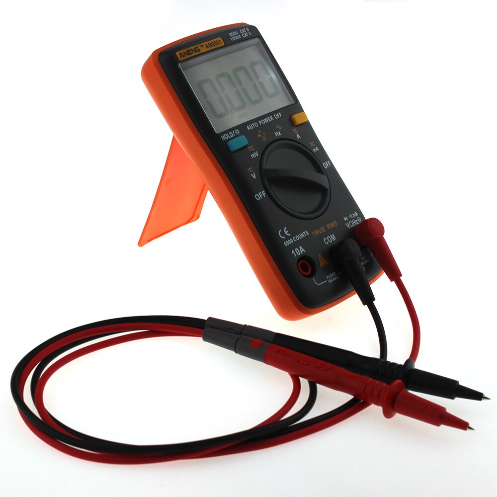 And Practical AN8001 Digital Multimeter 6000 Counts Backlight AC/DC Ammeter Voltmeter Ohm Portable Meter