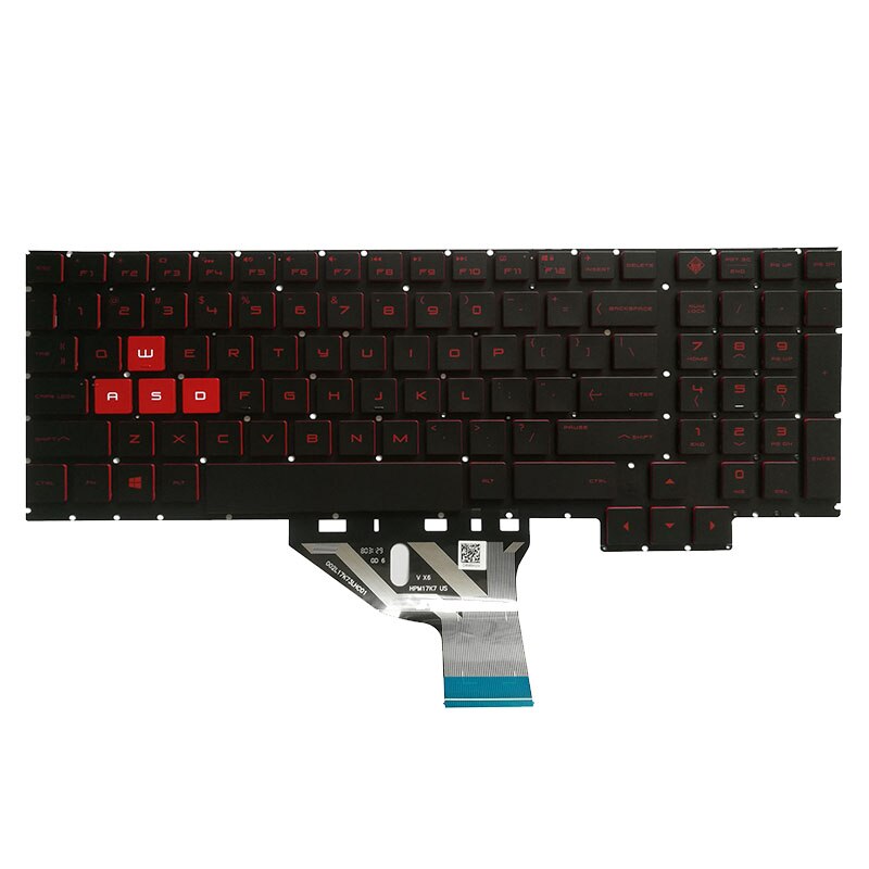 clavier d'ordinateur portable us pour HP Omen 15-CE 15-CE000 15-CE026TX 15-CE005TX 15-CE006TX 15-CE001TX 15-CE002TX avec rétro-éclairé 15.6"