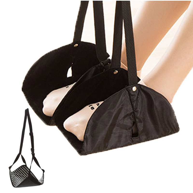 Travel Accessories Flight Car Travel Essential Aviation Seat Foot Pad Adjustable Train Airplane Foot Rest Feet Hammock Portable