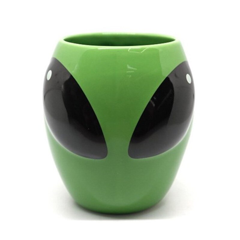 350ml 3D Alien Cartoon Water Cup Coffee Milk Tea Breakfast Ceramic Cup Home Office Collection Cups Festival Children
