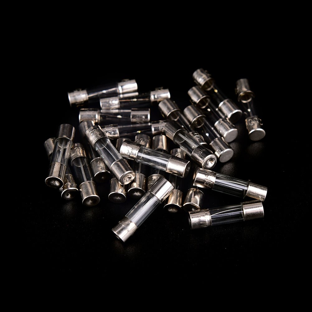 100pcs Fuses Fast-blow Glass Material Fuses Quick Blow Car Glass Tube Fuses With Quick Blow Function Assorted Kit 5*20