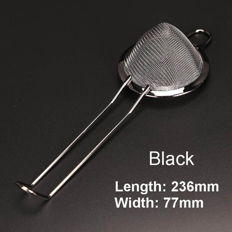 Stainless Steel Conical Cocktail Sieve Great For Removing Bits From Juice Copper Strainer Cocktail Strainer Bar Strainer: gunmetal black