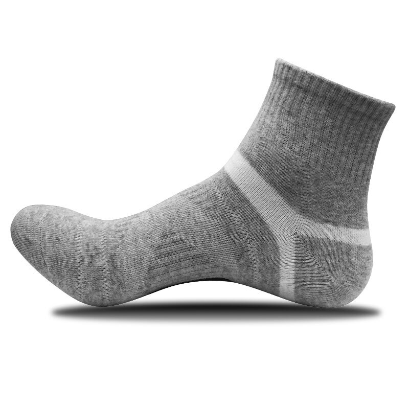 Calcetines de compresión para hombre, medias tobilleras de algodón, de lana merina negra, para deportes de baloncesto: 02