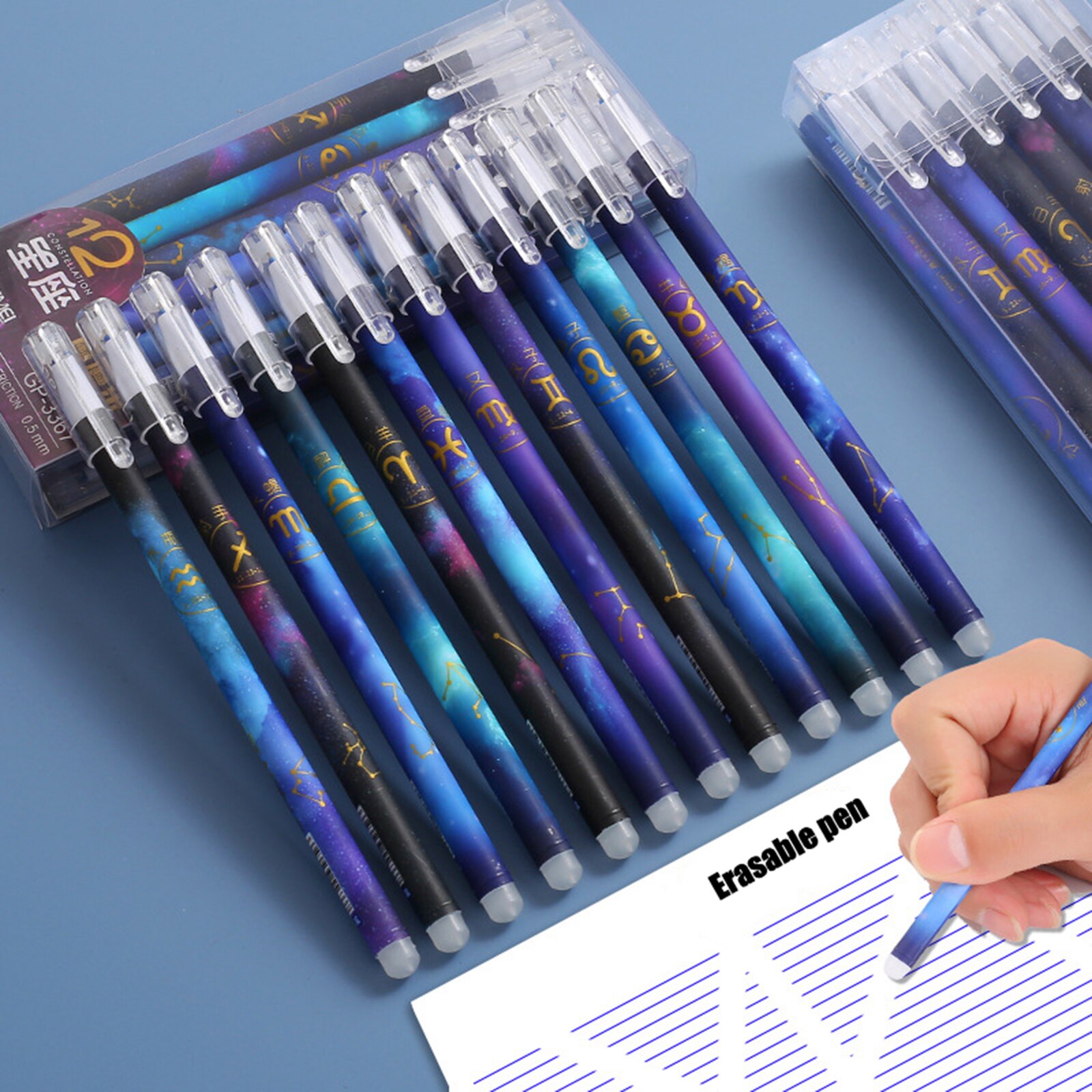 12 Stylos De Marquage Invisible Pour Vêtements Et Cuir - Effaçables à L'air Ou à La Vapeur, Lignes Claires, Bois Naturel - 9