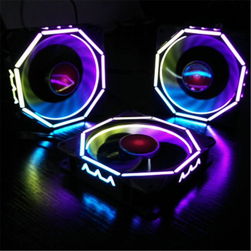 Computer Case RGB Fan KITS LingLong Exquisite Discolorable Halo 12025 For PC Case