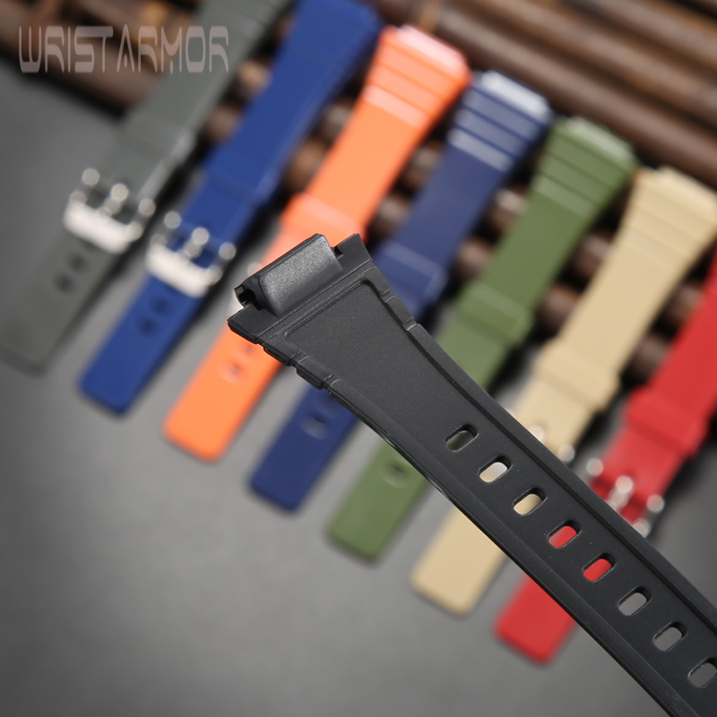 Harz-Uhrenarmband für Casio W-215H W215H W-217H F105W F108WH Uhrenarmband Ersatzarmband 18 mm Gummiarmband