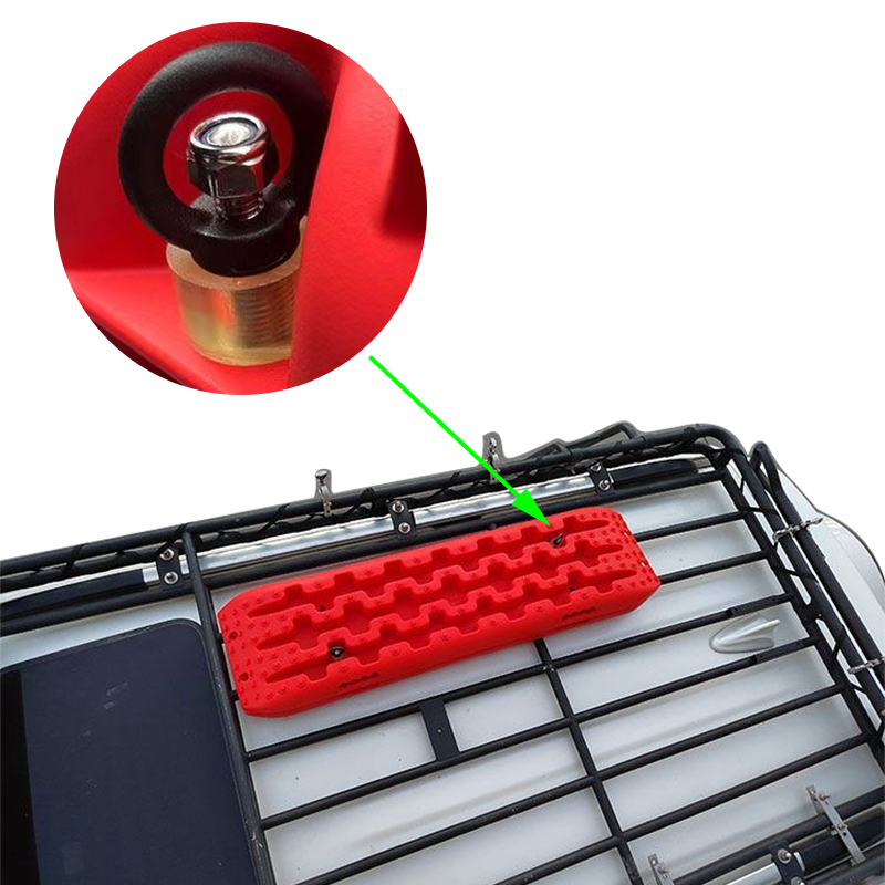 Traction Board Mounting Kits for Recovery Tracks Recovery Board Mount Pins Fixed Bolts For Car Roof Rack Carrier Basket