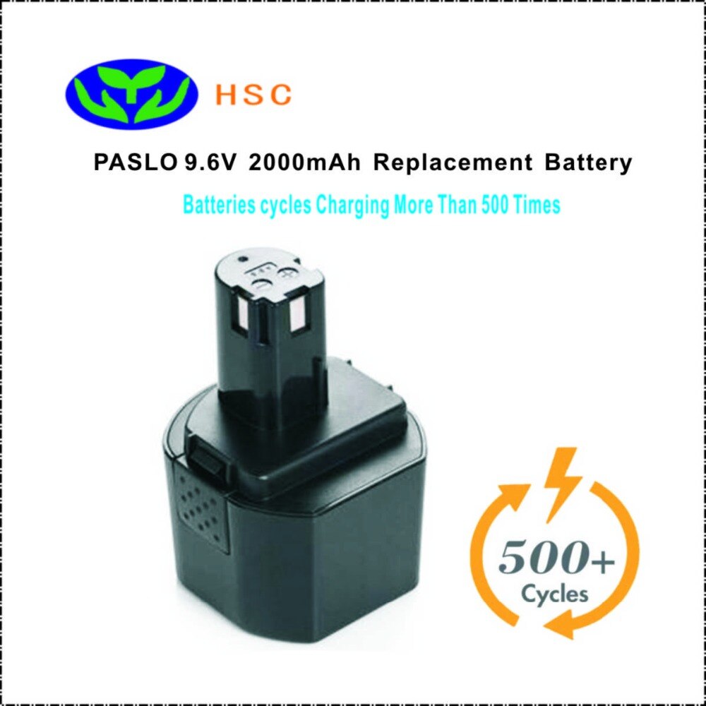 PAS9.6A 2000 mAh 9.6 V NiCAD Batterij Vervanging PASLO B-9620F2, B-967F1, B-963F2, 1400669 Originele Batterij