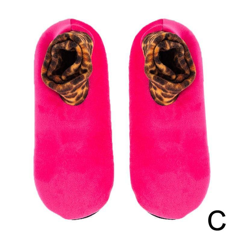 1 paire doux bas polaire chaussettes pantoufle pour hommes femmes hiver épaissir botte chaussette 10 couleurs élastique antidérapant intérieur sol chaussettes: C