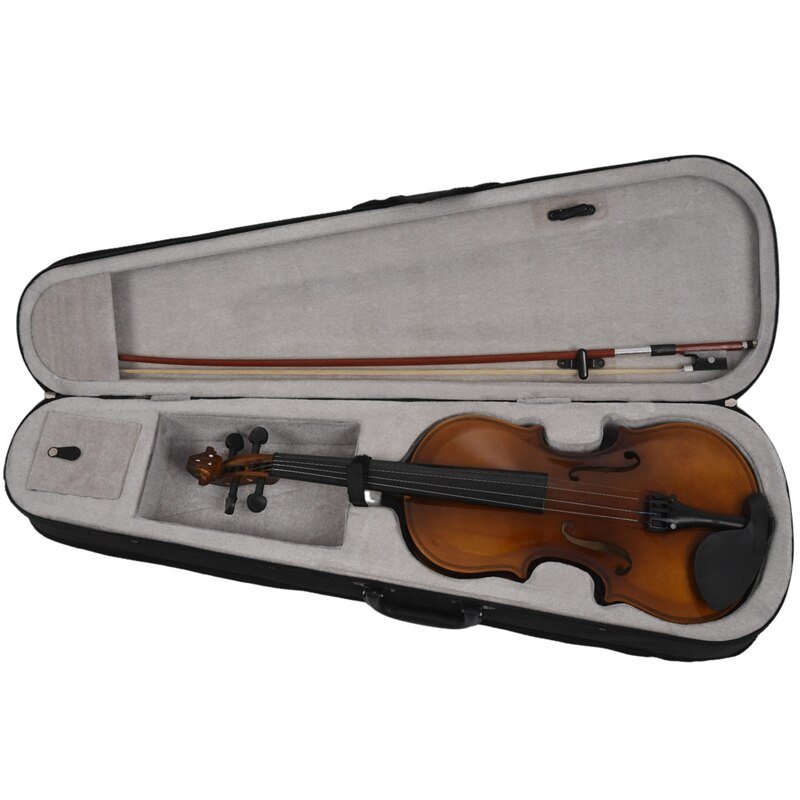 4/4 Full Size Acoustic Violin Fiddle With Case Bow Rosin Violin