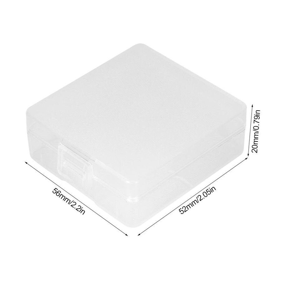 2Pcs Portable Battery Storage Box Protective PP Case Container Organizer for 9V Battery