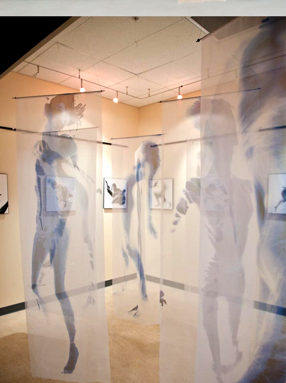 Big Size transparent fabric print flag banners for Exhibotion accept Custom