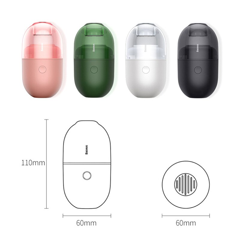 USB Capsule Desktop Vacuum Cleaner Portable Mini Handheld Electric Wireless Small Suction Dust Removal Household Cleaning Tools