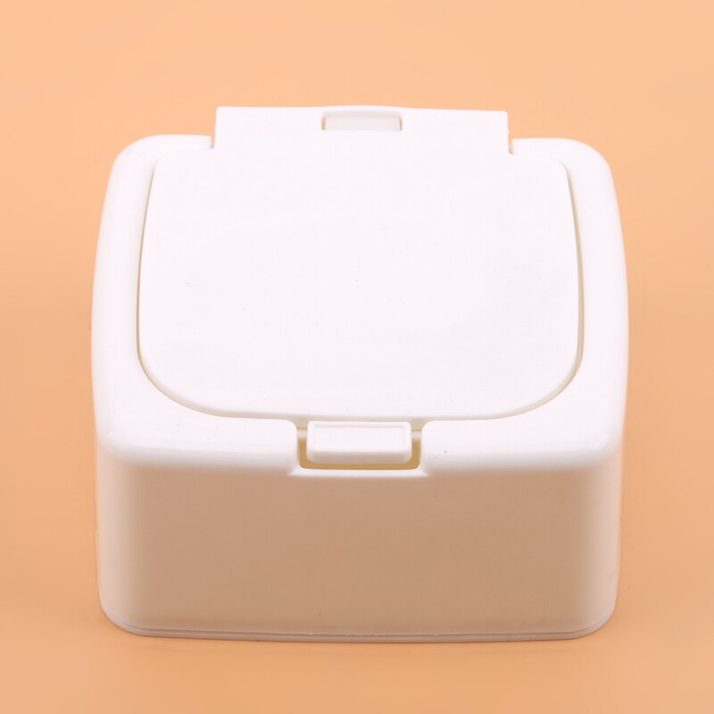 Plastic Round Makeup Organizer With Lid Cotton Pads Container Cotton Swab Makeup Cotton Pads Storage Boxes White Bins: square