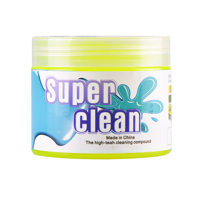 1Pcs 160g/200g Car Cleaning Gel Slime for Cleaning Machine Auto Vent Car Wash Dust Remover Glue Computer Keyboard Dirt Cleaner: COLORLESS