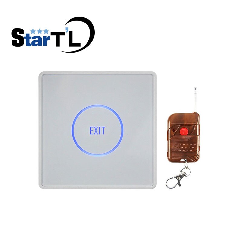 Touch Exit Button Remote Control Infrared Sensing Surface Plexiglass Waterproof LED Indicator Exit Switch Access Control system