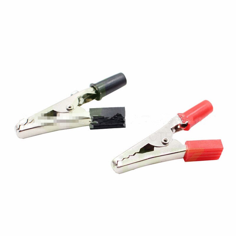 1/5PCS Spring clip 55mm Plastic Handle Test Probe Metal Alligator Clips 5A test clip battery clip