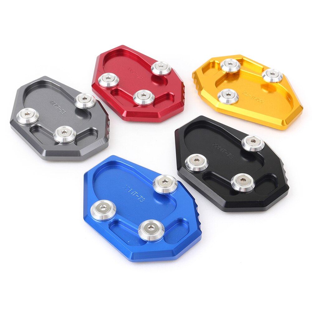 Pata de cabra para motocicleta, extensión de caballete, placa de almohadilla para Yamaha FZ6-S2 ABS FZ6R XJ6 ABS MT-07 Moto Cage Tracer 700 XSR700