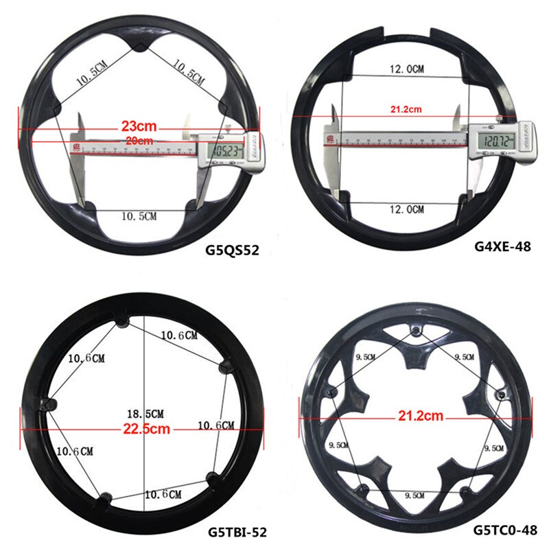 MTB 42T- 44 -46T-48T-52T Kunststoff Kette Rad Abdeckung Kette Schutz ring Kurbel Griff Universal Schützen Kappe Kurbel Platte