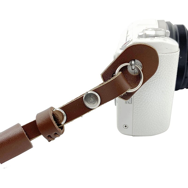1Pc Pu Lederen Camera Strap Wrist Strap Hand Grip Touw Camera Pols Bandjes Wrist Band Lanyard Voor Digitale Camera riem Riem