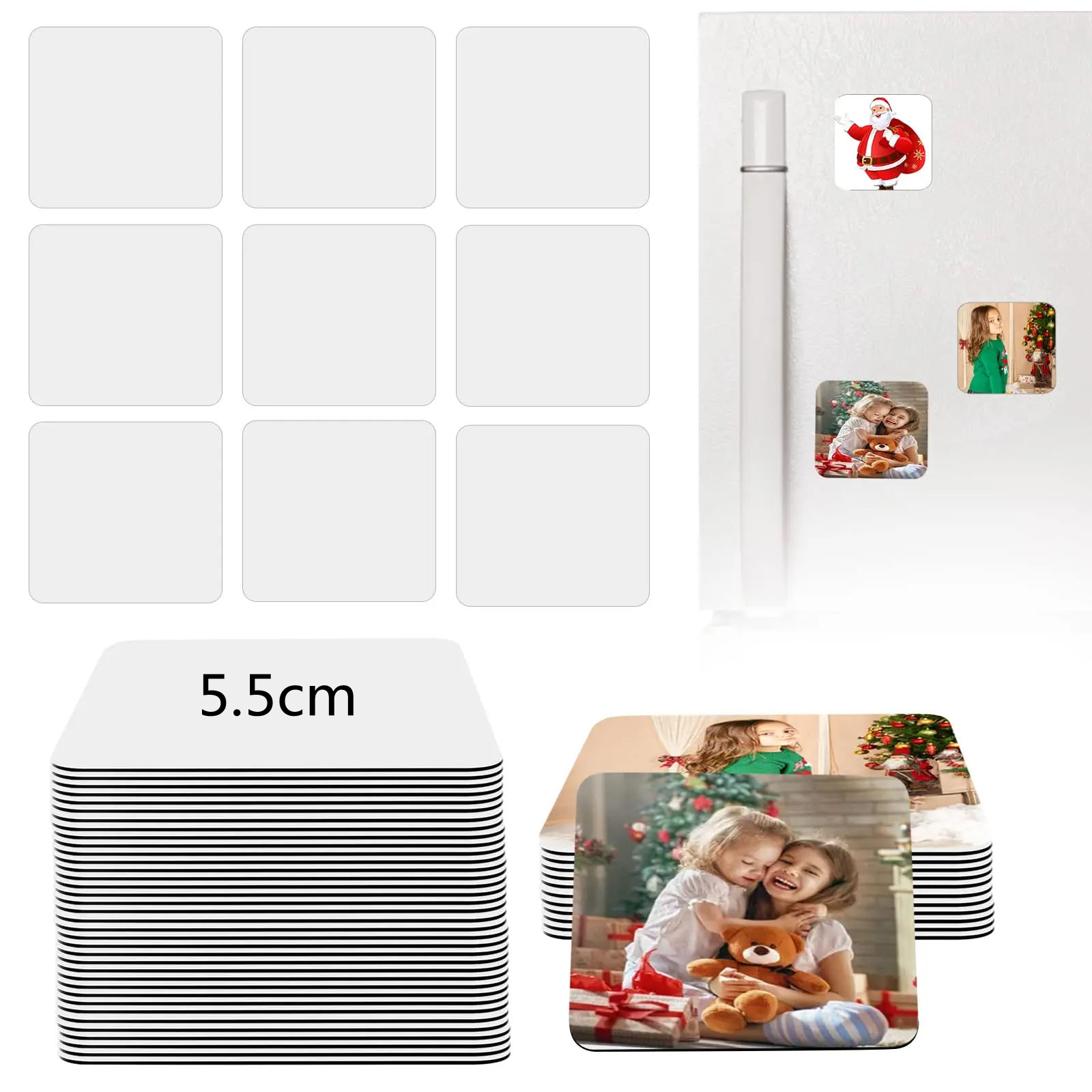 10pcs Sublimation Blank Refrigerator Magnets Sublimation Magnet Blanks 5.5x7.5cm Sublimation Blanks Products for Kitchen Office: Burgundy