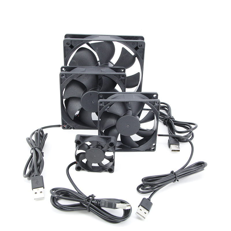 5V Brushless Cooling Fan USB Ventiliator Computer Case Cooler Oil-impregnated PBT CPU Radiator USB Fan PC USB Gadgets J17