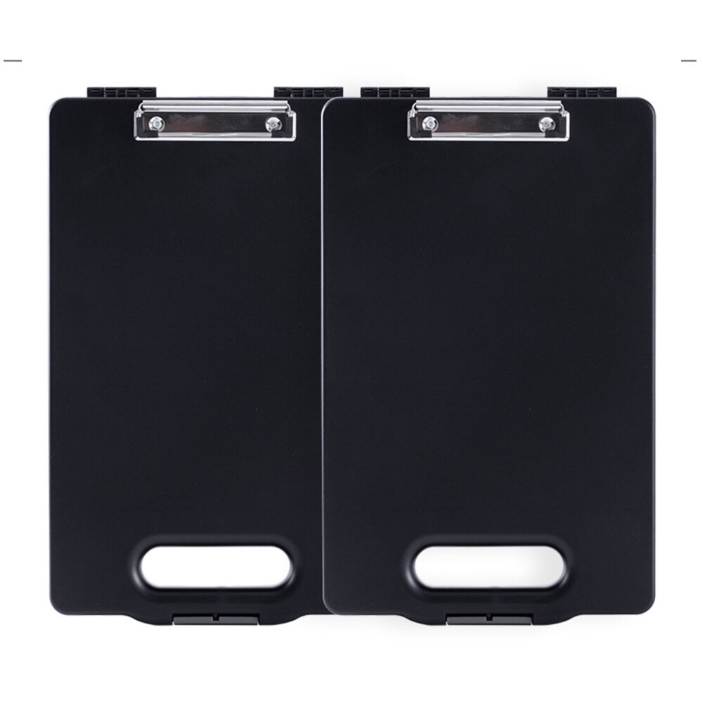 1Pc Portable Clipboard Storage Box Multifunction File Folder Openable Paper Storage Organizer Case Clip Board Writing Pad File