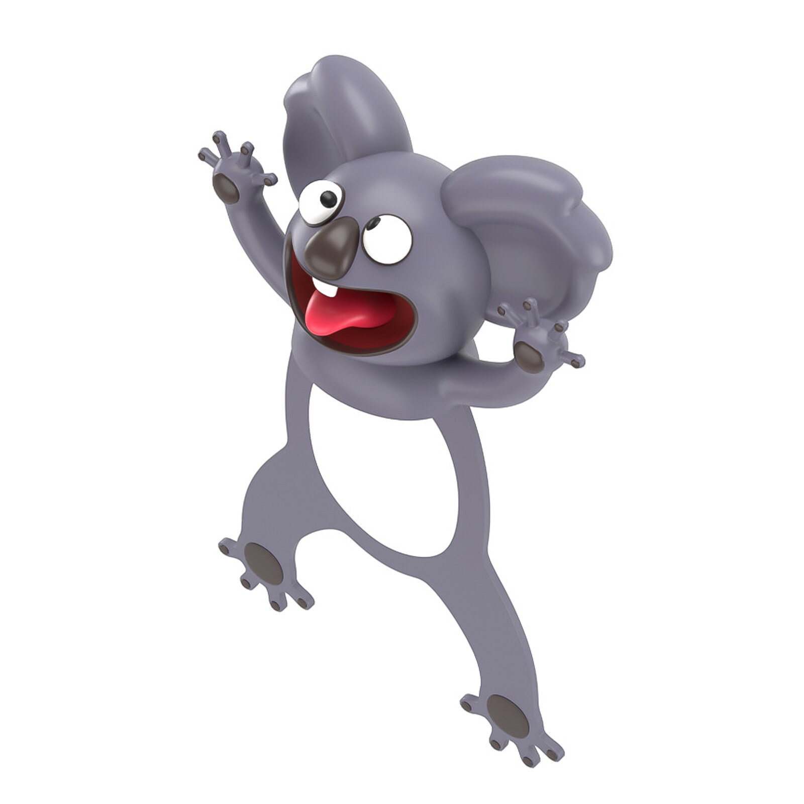 3D Stereo Cartoon Marker Animal Bookmarks Cute Cat PVC Material Funny Student School Stationery Children Bookmark: I