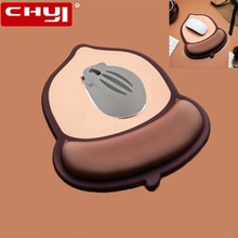 CHYI Mini Mouse Gamer Cartoon USB Wireless Optical Mause Ergonomic 3D Hamster PC Mice with Nut Mouse Pad For laptop