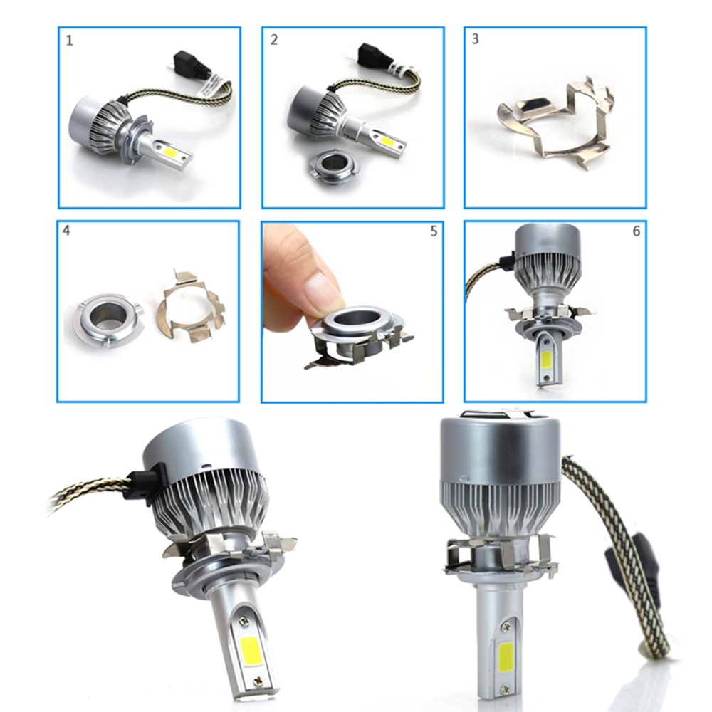 2 teile/los H7 LED Auto Scheinwerfer Birne Basis Halfter Adapter Buchse Für Auto Scheinwerfer Halterung Ständer für Halogen Scheinwerfer Aktualisierung zu LED