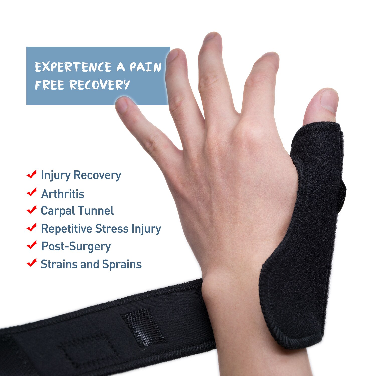 1Pcs Hand Protecor Pijnbestrijding Duim Spica Pols Brace Spalk Ondersteuning Voor Artritis Tendinitis Carpaal Tunnel Hand Massage