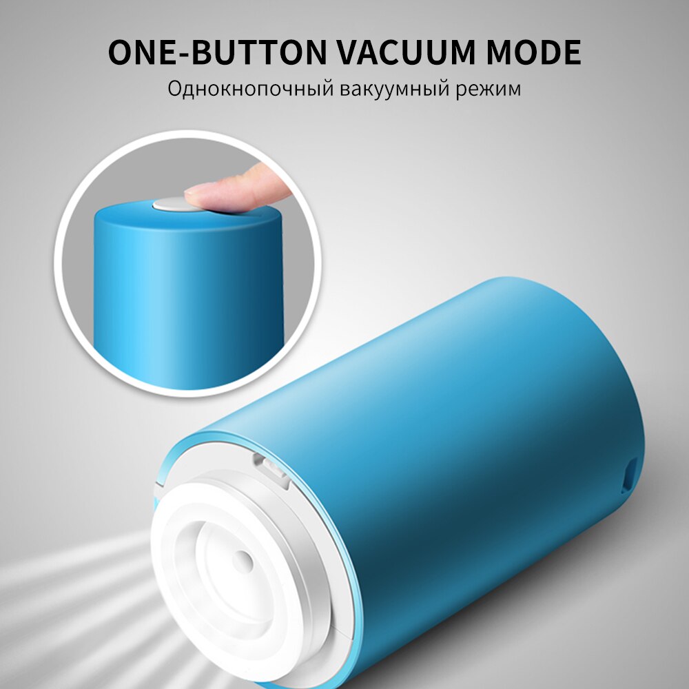 FUNHO – pompe à vide automatique USB pour aliments, Machine à emballer sous-vide, avec 5 sacs de recyclage, économiseur d'aliments