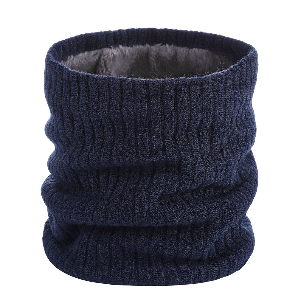 Écharpe en fausse fourrure tricotée unisexe, foulard épais, doux, à boucle circulaire, pour femme et homme, randonnée, cyclisme, escalade, cache-cou, hiver: A10