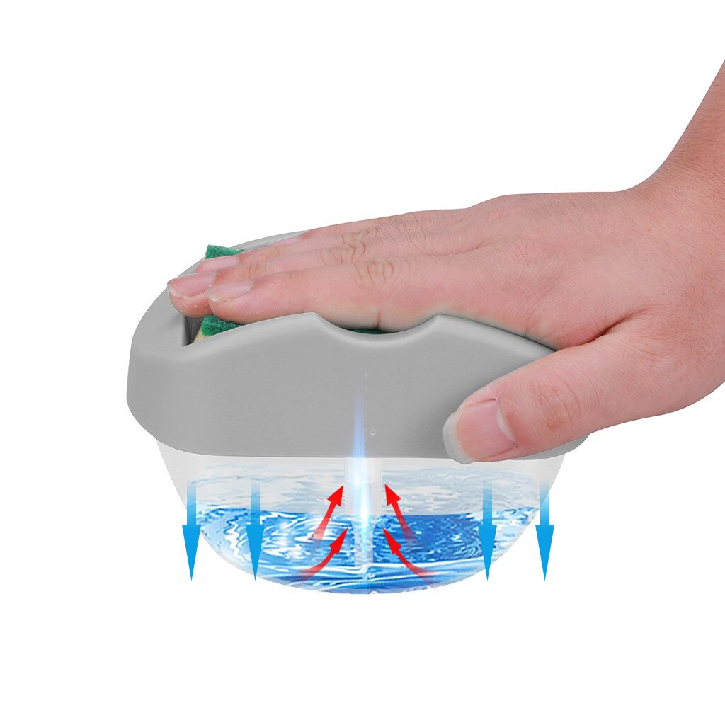 T #2-In-1 Zeepdispenser En Spons Caddy Zeepdispenser Spons Houder Met Spons Keuken cleaner Tool Slaapkamer